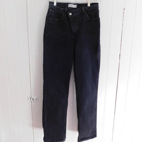 🦌 Abercrombie & Fitch The Ankle Straight Ultra High Rise size 27 - Picture 6 of 14